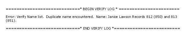 QBWin - Duplicate list entry Error