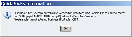 Successful Portable Company File process